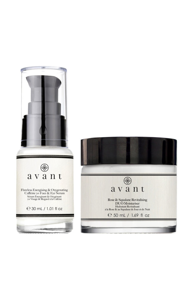 Sérum énergisant oxygénant & crème hydratante revitalisante - Visage
