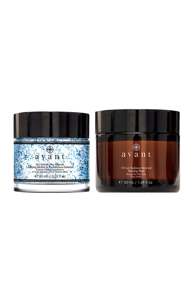 Exfoliant anti-imperfections & masque de nuit éclat - Visage