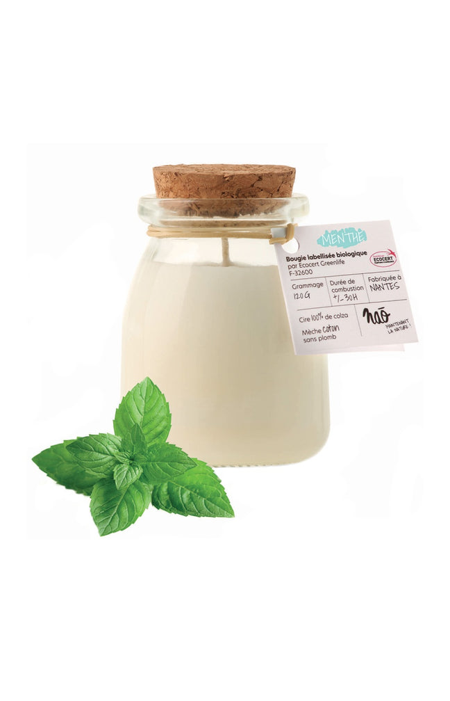 Bougie parfumée - Menthe - 30h