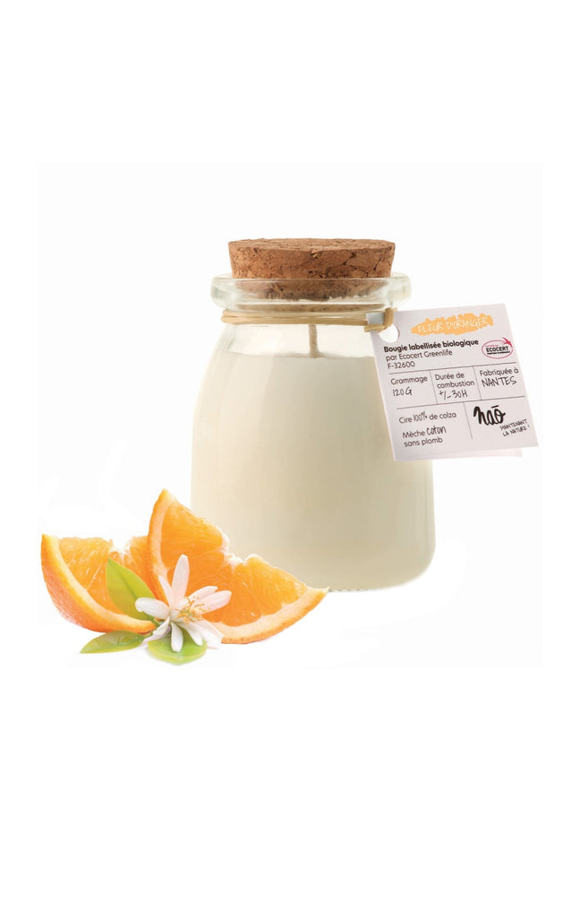 Bougie parfumée - Fleur d'oranger - 30h