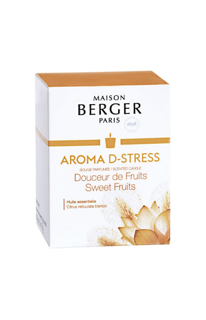 Bougie parfumée - Bergamote, mimosa, musc - Aroma D-Stress - 35h