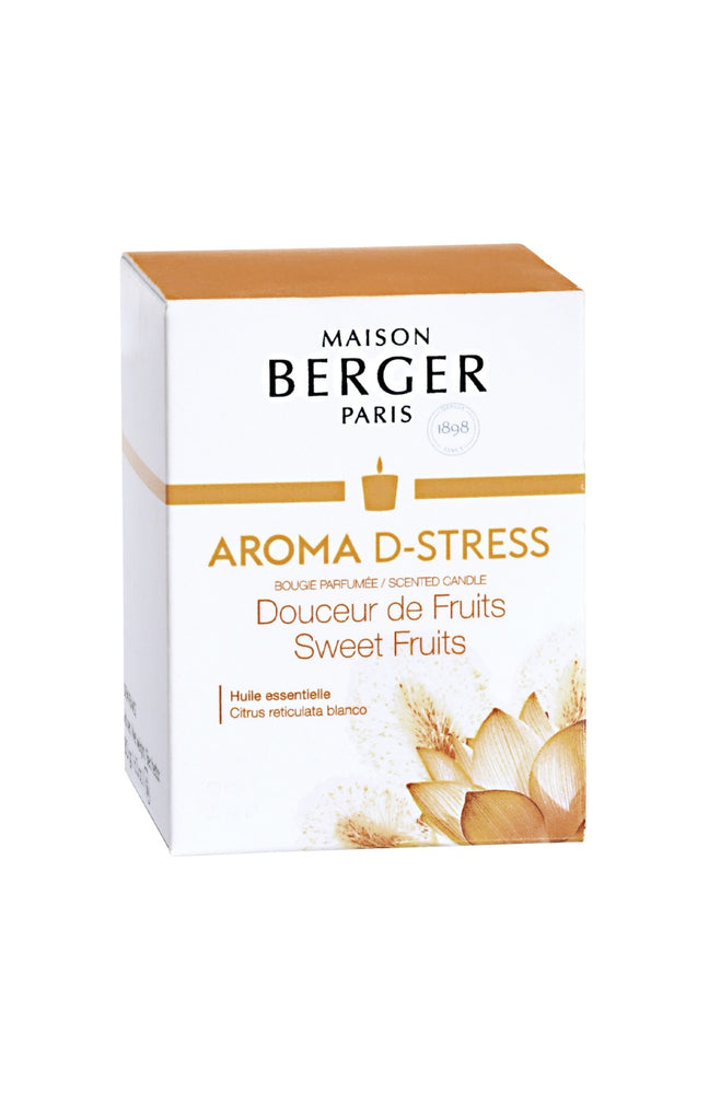 Bougie parfumée - Bergamote, mimosa, musc - Aroma D-Stress - 35h