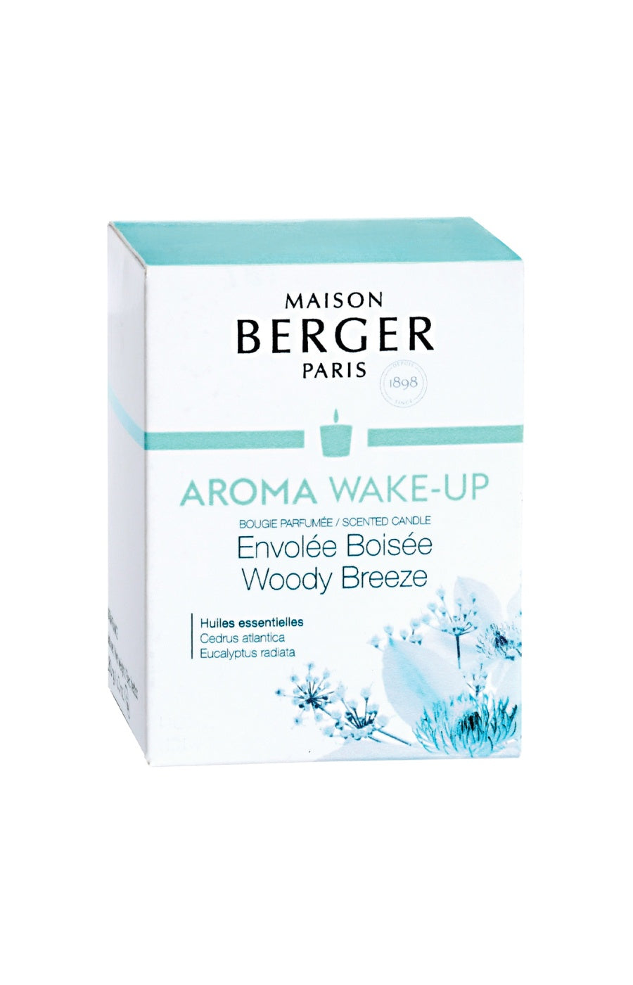 Bougie parfumée - Bergamote, santal, patchouli - Aroma Wake Up - 35h