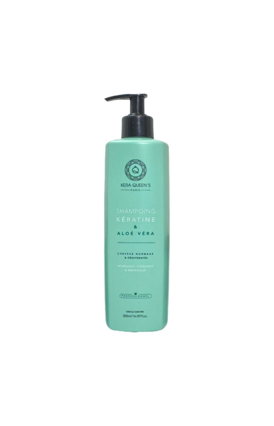 Shampoing nourrissant & réparateur - Kératine & aloe vera - Cheveux normaux & déshydratés - 500 ml