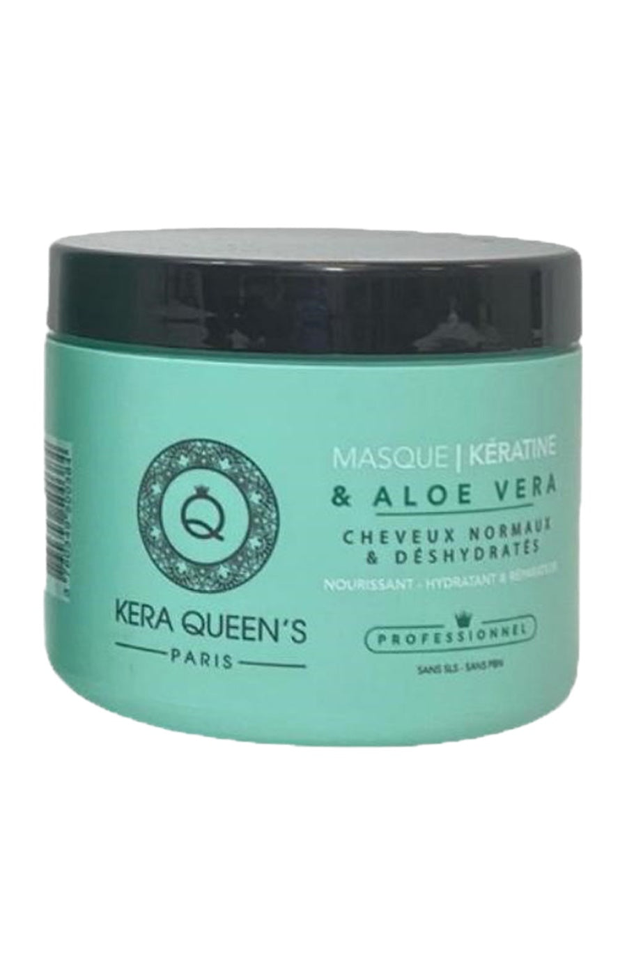 Masque nourrissant & réparateur - Kératine & aloe vera - Cheveux normaux & déshydratés - 500 ml