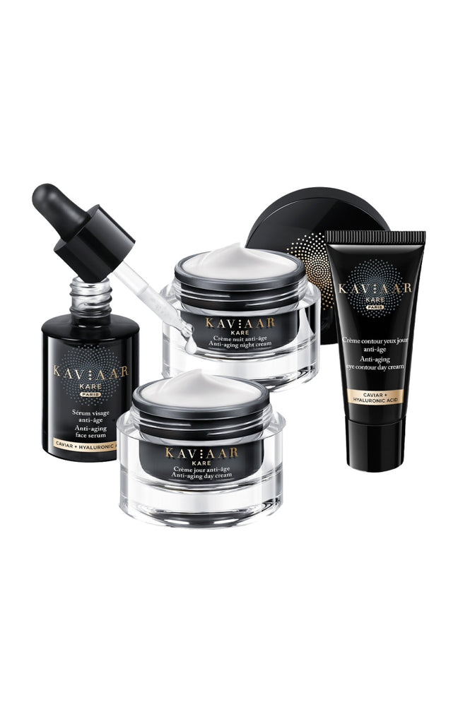 Routine réjuvénation jour - Caviar & acide hyaluronique - Jour & nuit - 4 soins