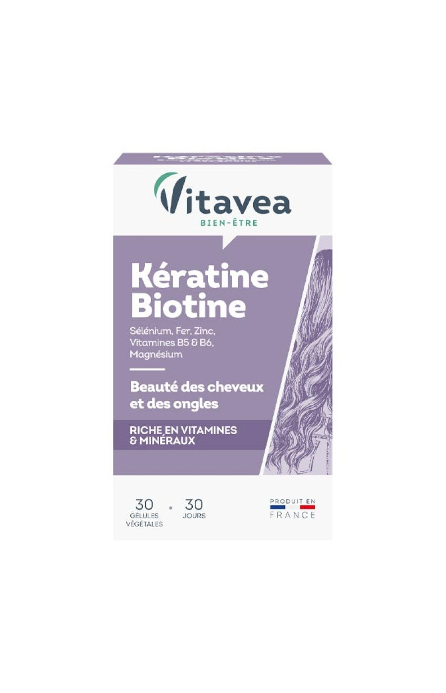 Cure beauté des cheveux & ongles - Kératine & biotine - 1 mois