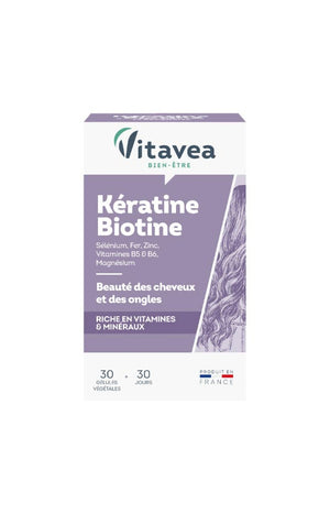Cure beauté des cheveux & ongles - Kératine & biotine - 1 mois