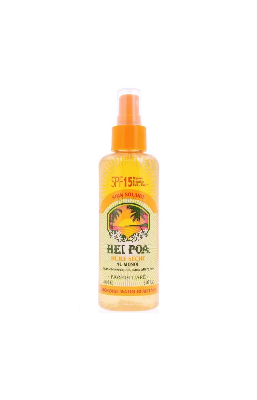 Huile solaire SPF 15 - Monoi - Corps - 150 ml