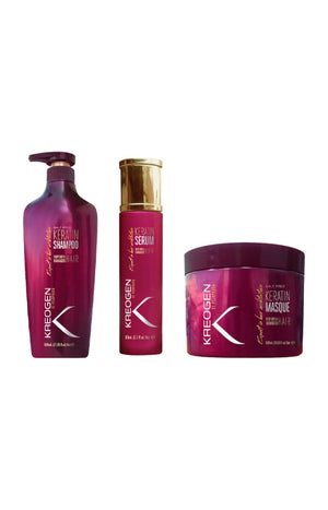 Routine répatrice - Shampoing, masque & sérum - Kératine - Cheveux très secs et abîmés