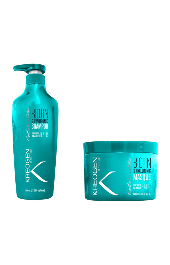Shampoing & masque réparateurs - Biotine - Cheveux secs très et abîmés