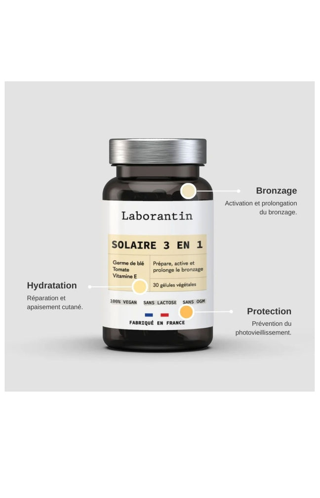 Compléments alimentaires - Solaire 3-en-1 - 2 mois