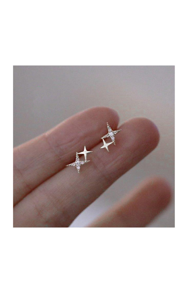 Boucles d'oreilles étoiles - Argent 925/000 & zircons