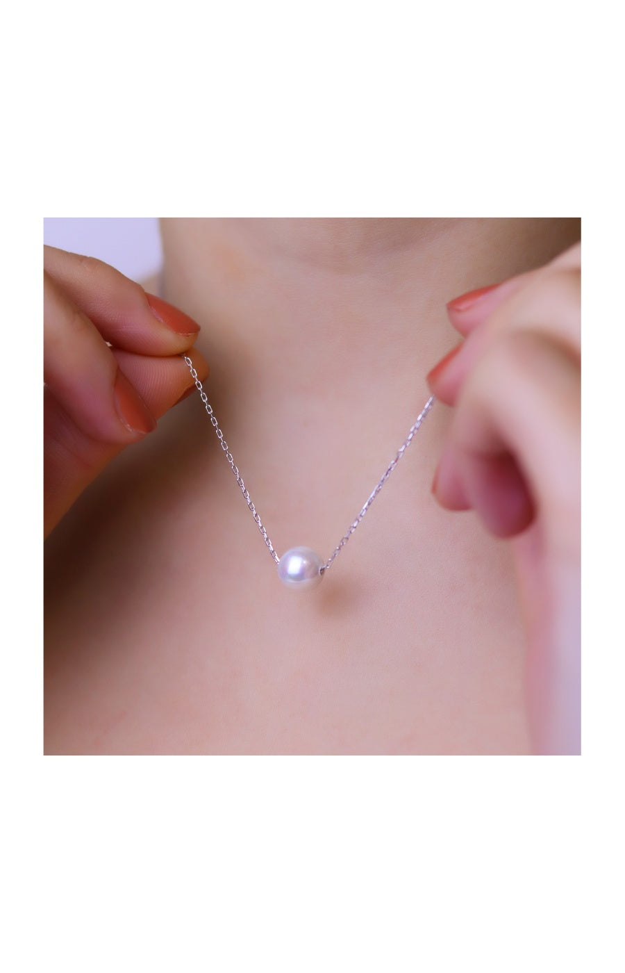 Collier - Argent 925/000 & perle de culture