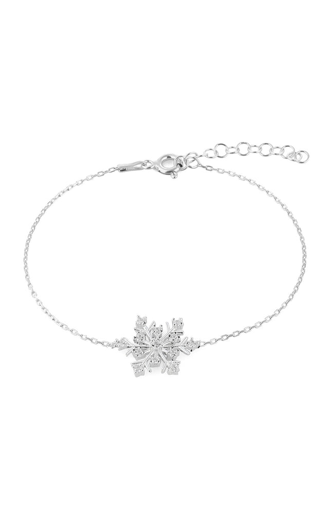 Bracelet flocon de neige - Argent 925/000 & zircons