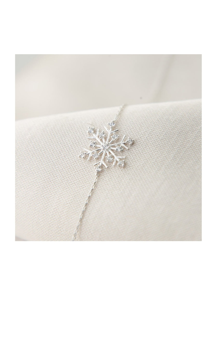 Bracelet flocon de neige - Argent 925/000 & zircons