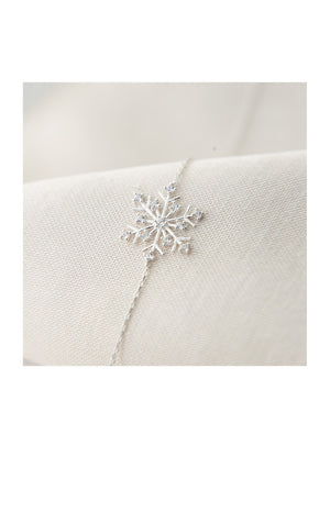 Bracelet flocon de neige - Argent 925/000 & zircons