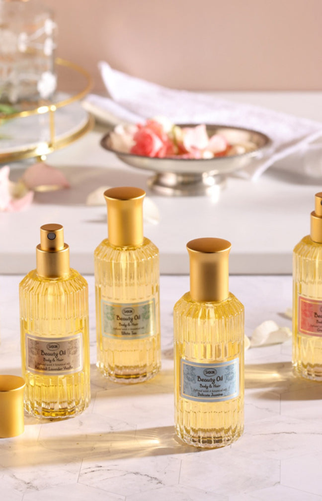 Huile nourrissante - Rose & citron vert - Corps & cheveux - 100 ml