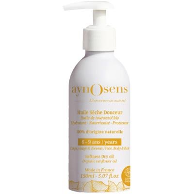 Huile sèche apaisante - Huile de tournesol bio - Corps & cheveux - Enfant - 150 ml