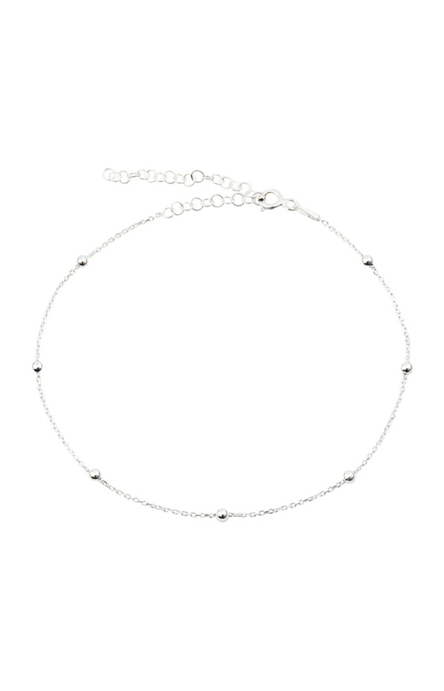 Bracelet de cheville - Argent 925/000 & zircons