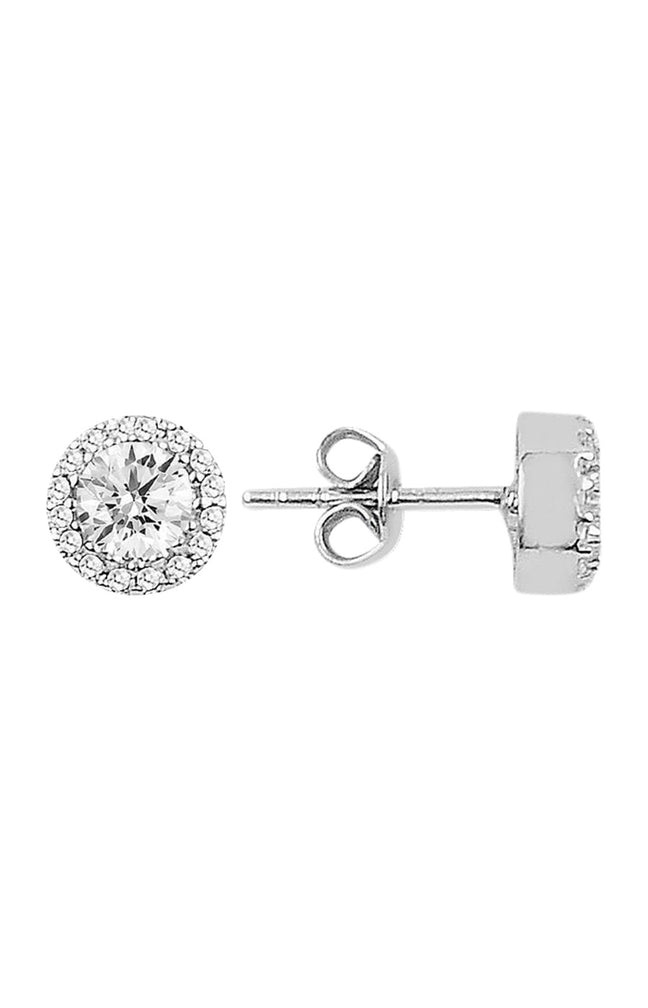Une boucle d'oreille - Argent 925/000 & zircons
