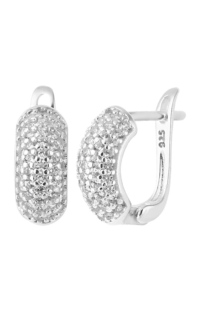 Boucles d'oreilles - Argent 925/000 & zircons