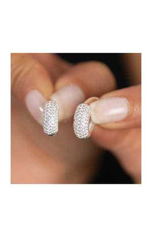 Boucles d'oreilles - Argent 925/000 & zircons
