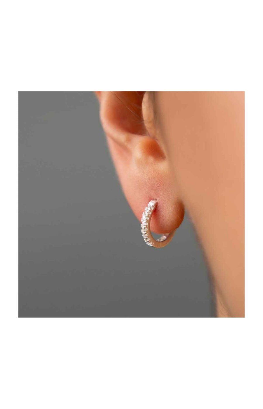 Créoles - Argent 925/000 & zircons