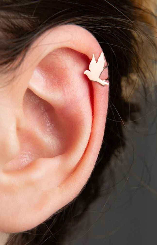 Ear Cuff - Argent 925/000 plaqué or rose