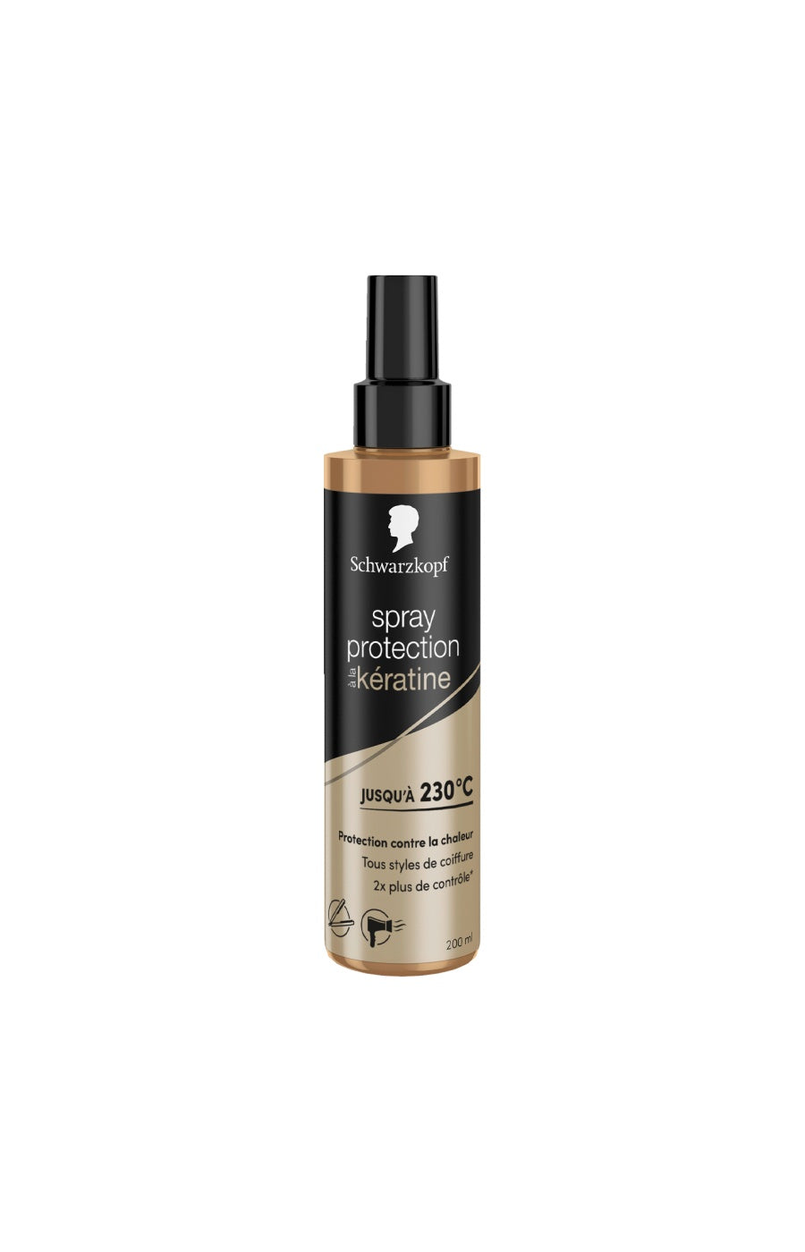 Spray thermo-protecteur à la kératine - Cheveux - 200 ml