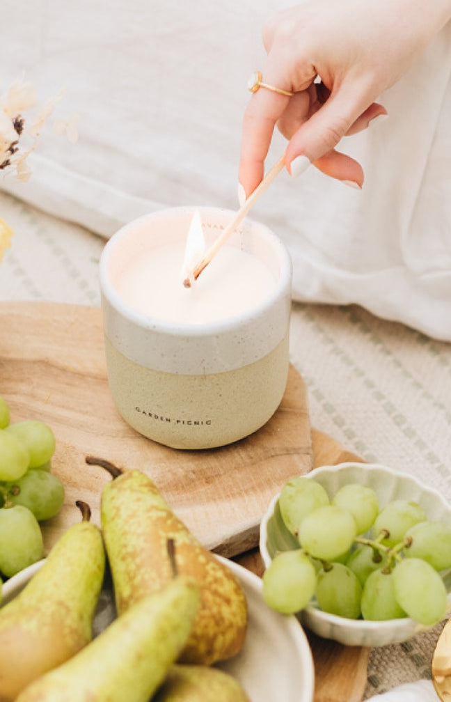 Bougie parfumée - Garden Picnic - Fleur d'oranger, violette & ylang ylang - 200 g
