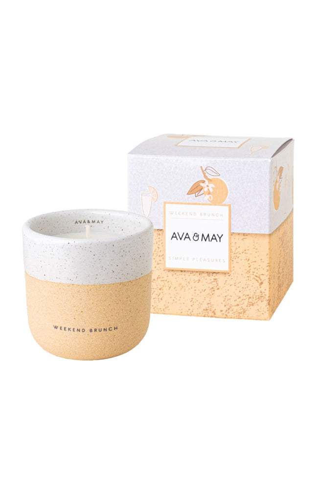 Bougie parfumée - Weekend Brunch - Bois de santal, mandarine & poivre rose - 200 g
