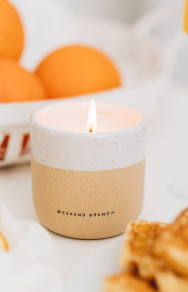 Bougie parfumée - Weekend Brunch - Bois de santal, mandarine & poivre rose - 200 g