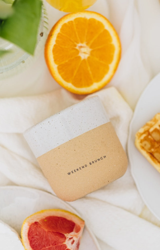 Bougie parfumée - Weekend Brunch - Bois de santal, mandarine & poivre rose - 200 g