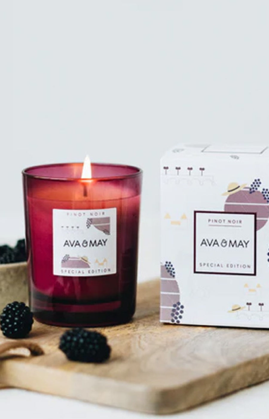 Bougie parfumée - Pinot Noir - Cassis & framboise - 180 g