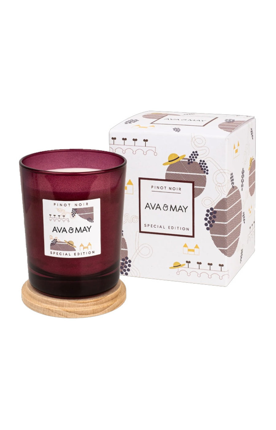 Bougie parfumée - Pinot Noir - Cassis & framboise - 180 g
