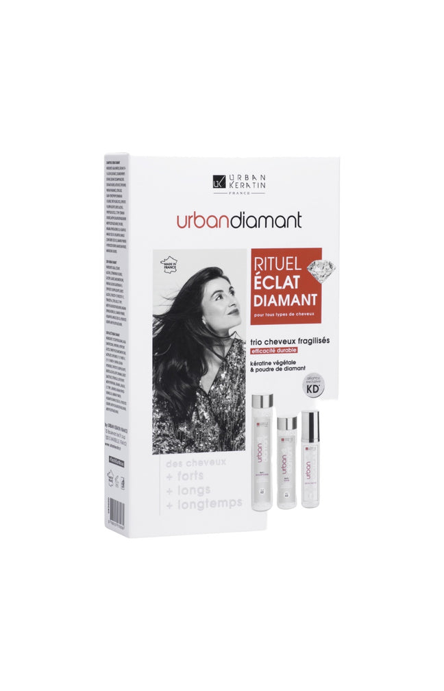 Coffret rituel éclat diamant - Cheveux fragilisés - 3 soins