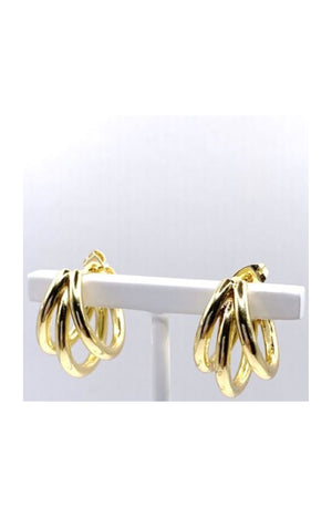 Créoles - Laiton - Plaqué or