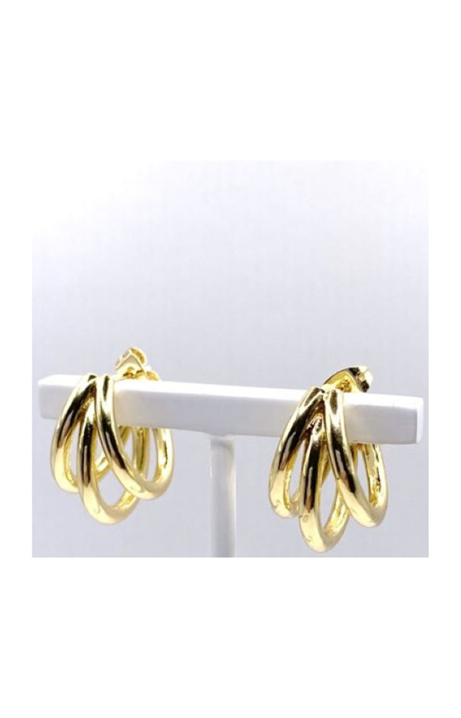 Créoles - Laiton - Plaqué or