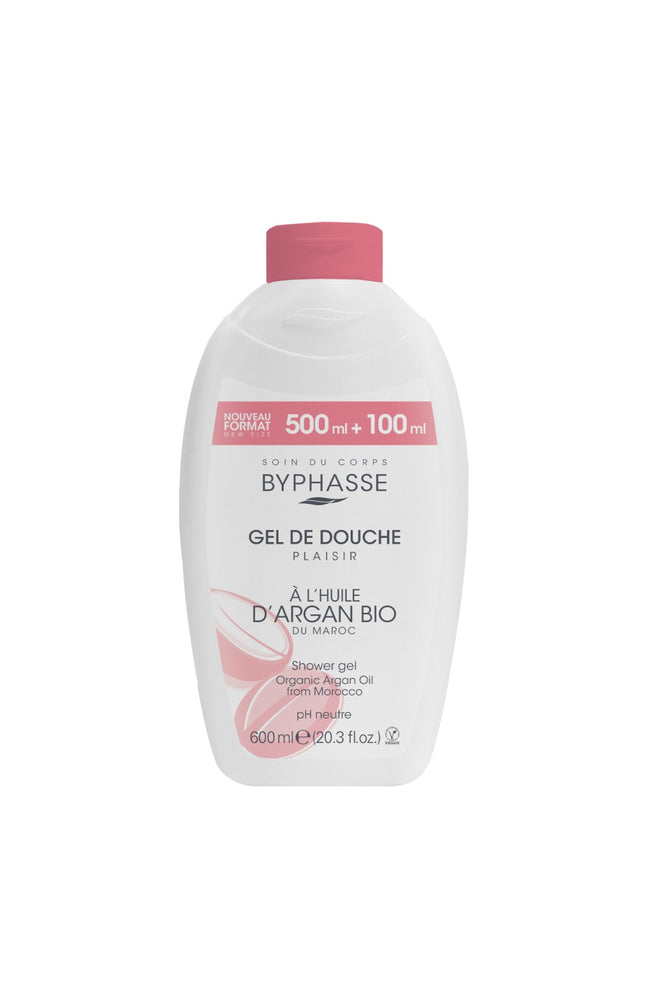 Gel douche - Huile d'argan - Plaisir - 600 ml
