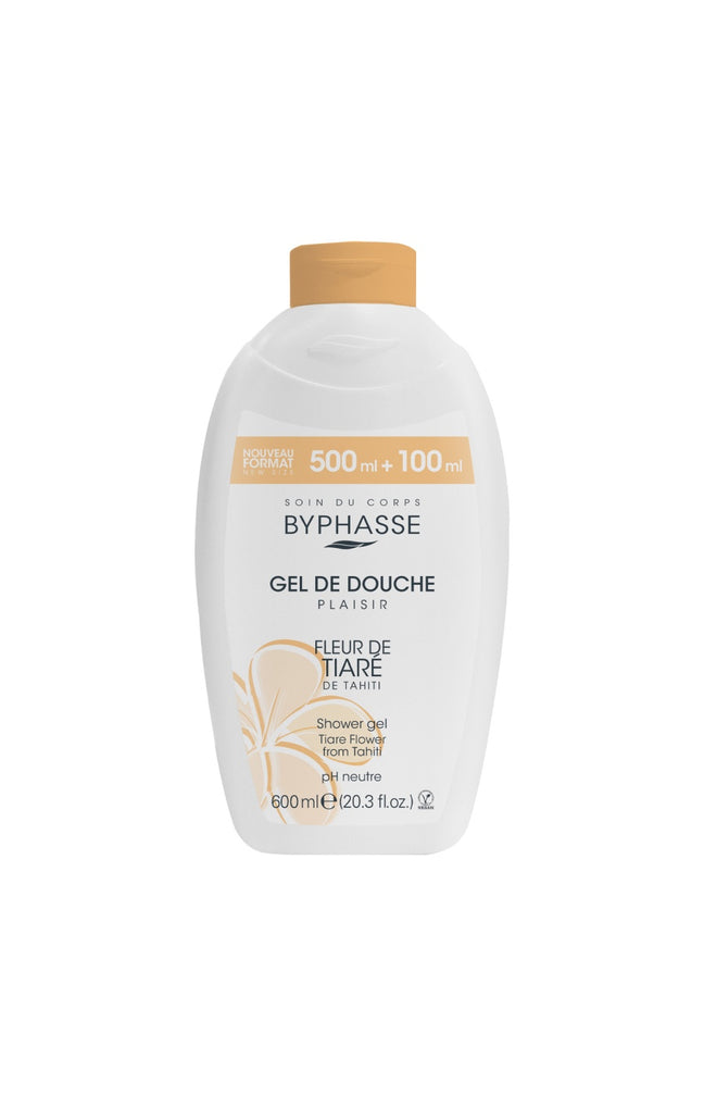 Gel douche - Fleur de tiaré - Plaisir - 600 ml