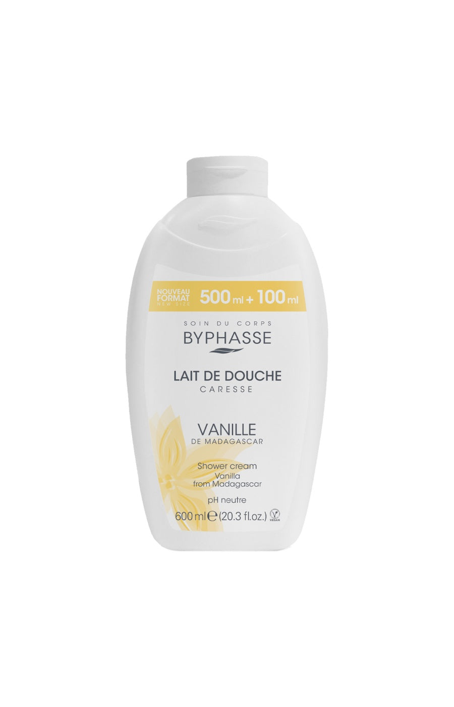 Lait de douche - Vanille de Madagascar - Caresse - 600 ml