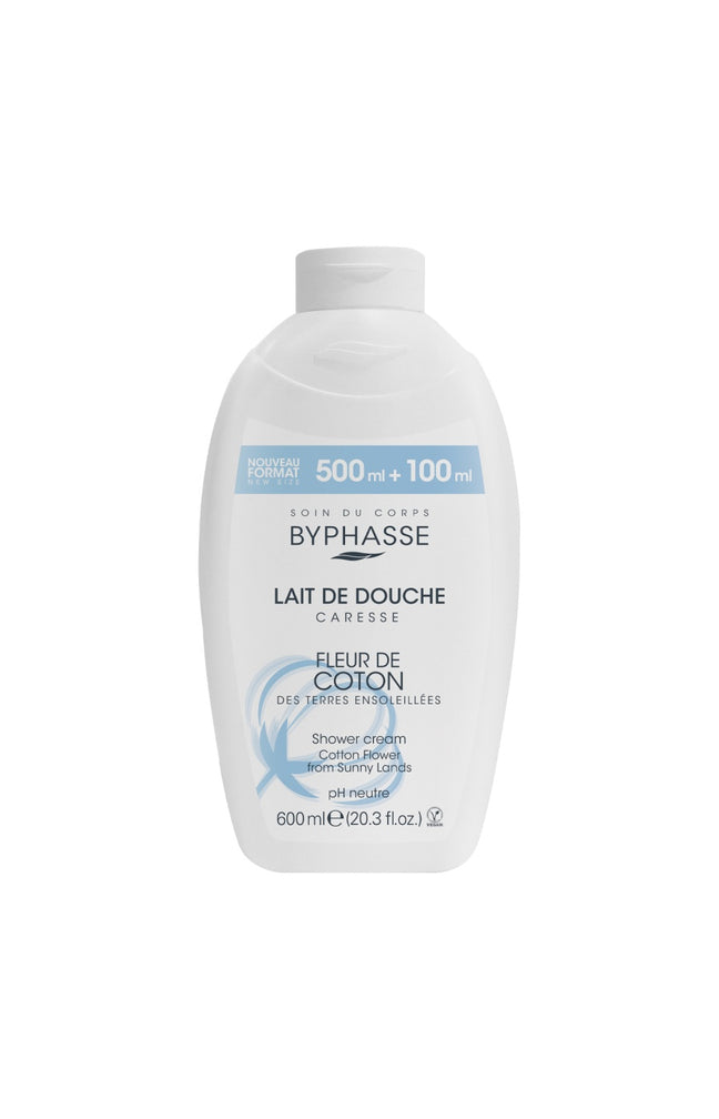 Lait de douche - Fleur de coton - Caresse - 600 ml