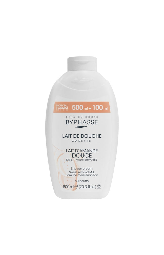 Lait de douche - Amande douce - Caresse - 600 ml
