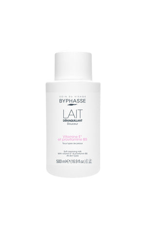 Lait démaquillant douceur - Vitamine E & provitamine B5 - Visage & yeux - 500 ml