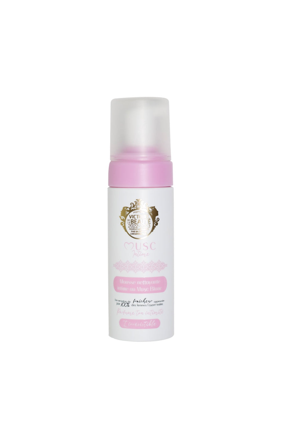 Mousse nettoyante intime - L'Irrésistible - Musc blanc - 150 ml