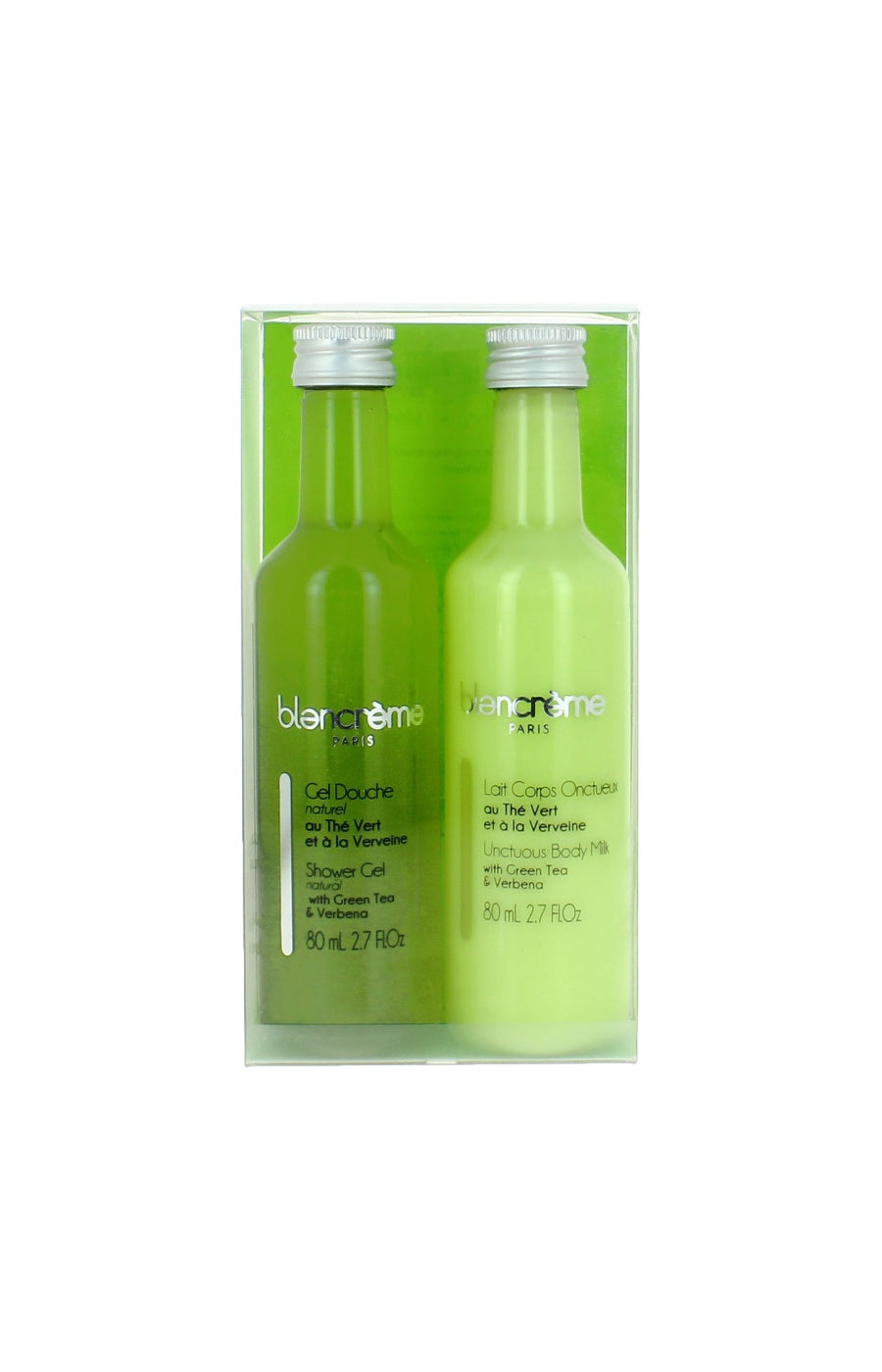 Gel douche & lait corporel onctueux - Thé vert & verveine - 2 x 80 ml