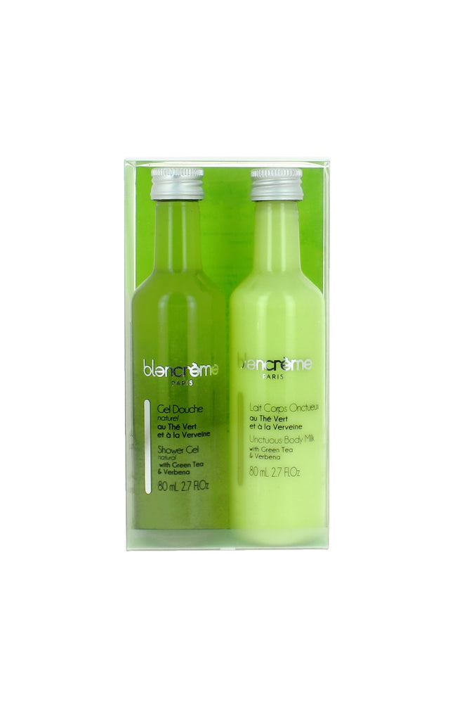 Gel douche & lait corporel onctueux - Thé vert & verveine - 2 x 80 ml