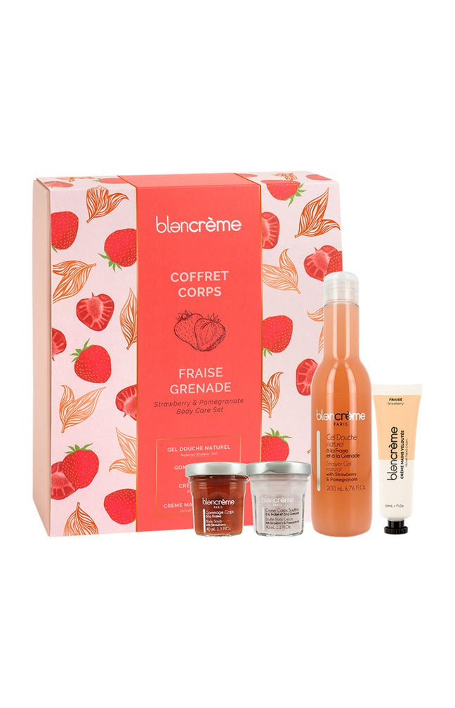 Coffret corps - Fraise & Grenade - 4 soins