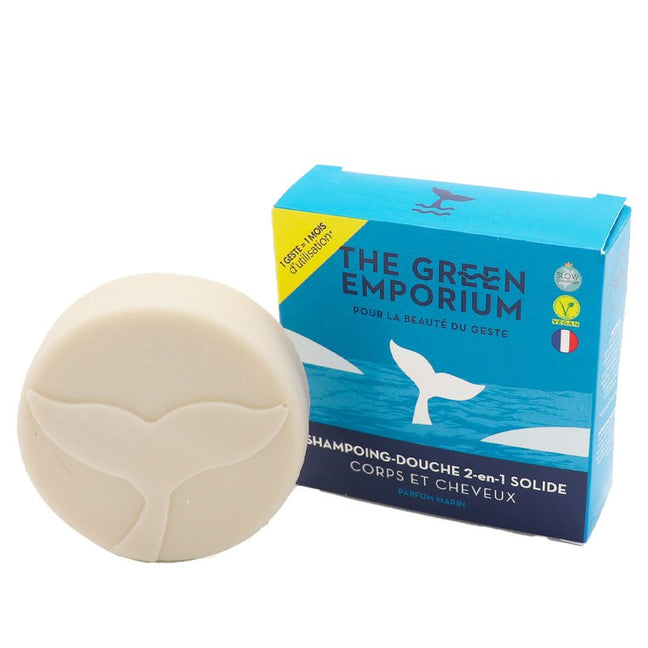 Savon solide - Corps & cheveux 2-en-1- Marin